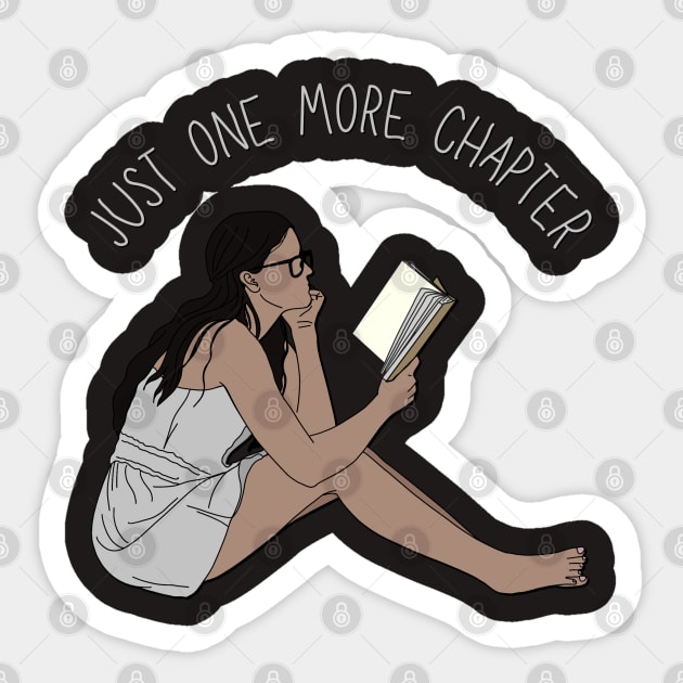 Just one more chapter romance novels young adult fiction I Love Books Sticker by BoogieCreates